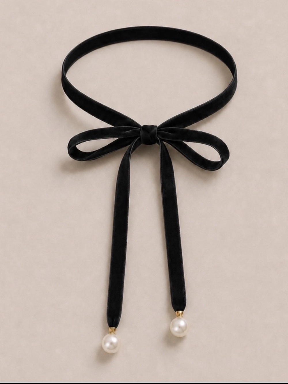 New! Black Velvet Bow Necklace NWOT 5007